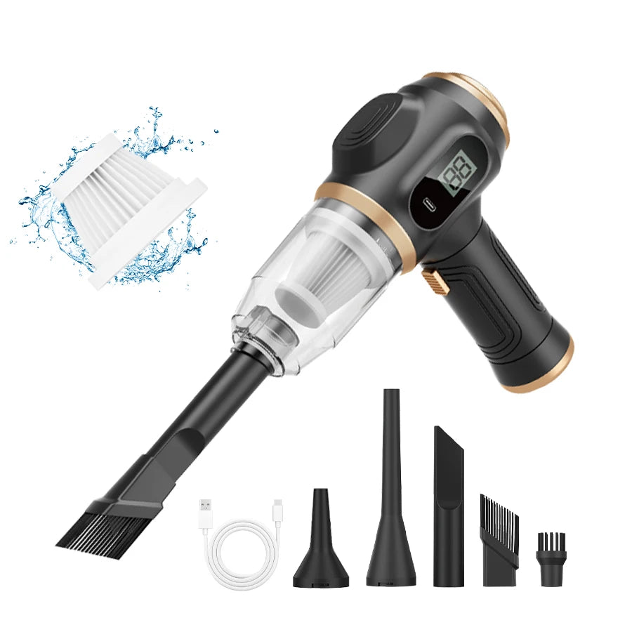 BELIBUY 2-in-1 Autostaubsauger & Gebläse – Tragbar