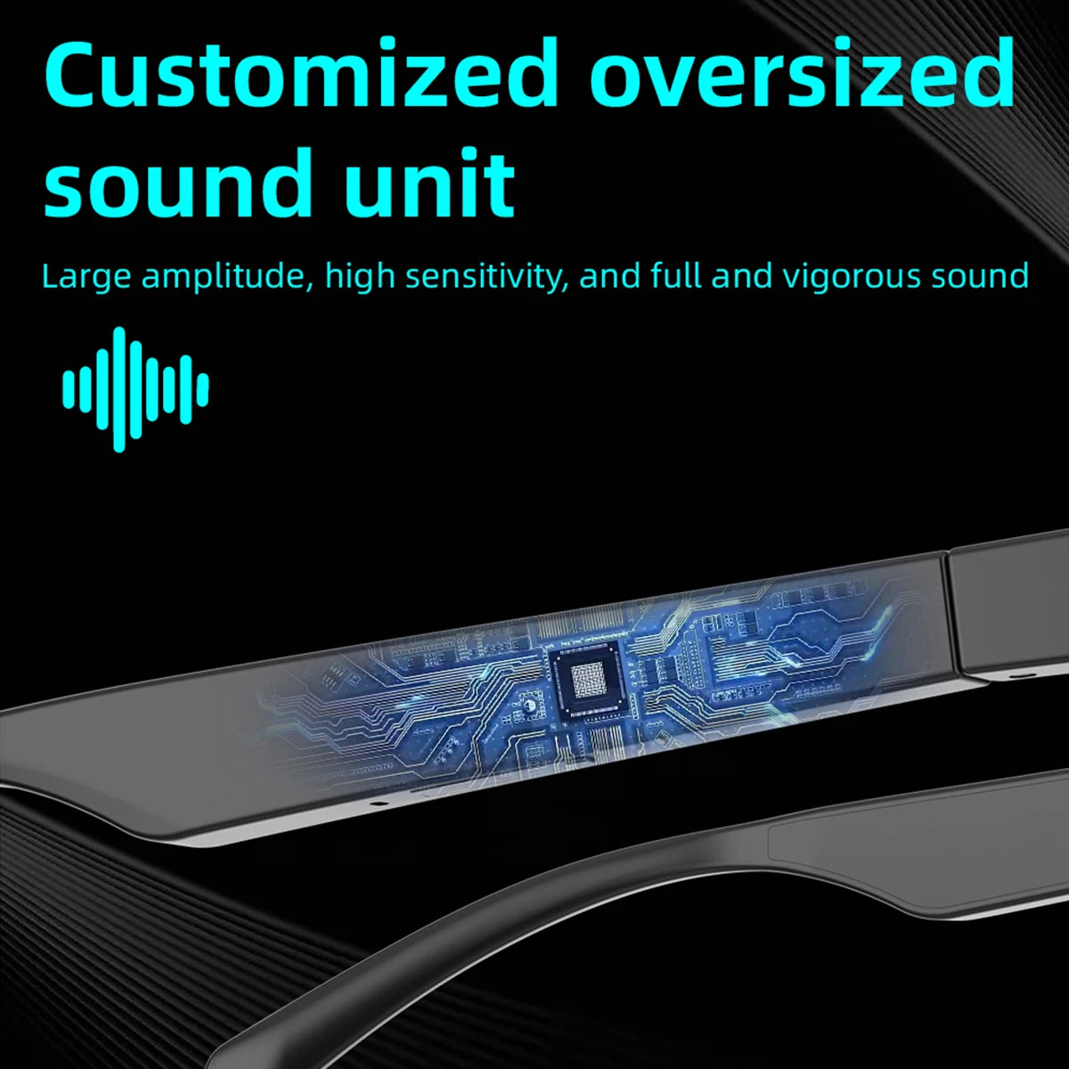 2025 Trending Smart Glasses Wireless Bluetooth Call IP4 Waterproof Outdoor Sport Sunglasses Music Control High Sound Quality Men